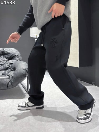 #크롬하츠 홀스슈 포켓 크로스 스웻 팬츠