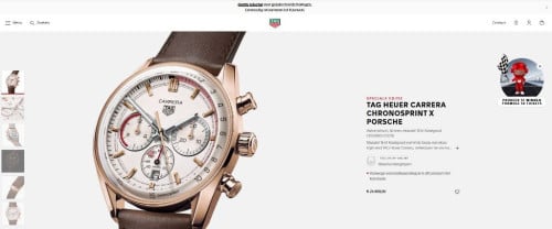 태그호이어 까레라 크로노스프린트 x 포르쉐 -