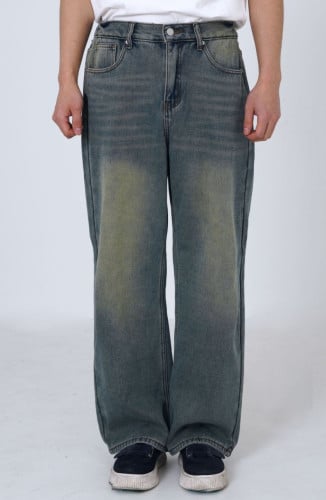 톰브라운 융기모 뒷밴딩 와이드진 청바지