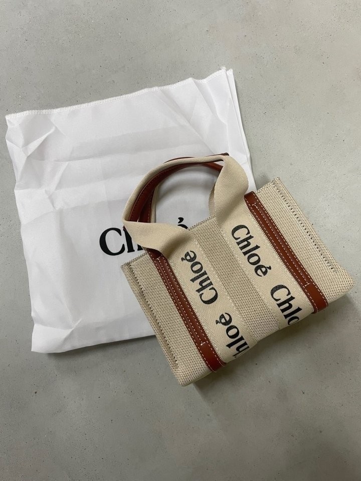 끌로에 우디 미니 토트백