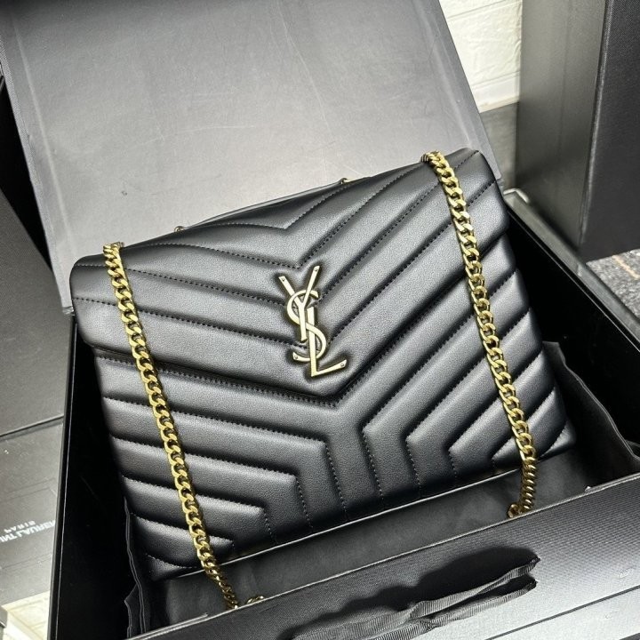 입생로랑 루루 미듐 퀼팅 체인 숄더백