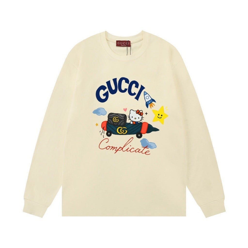 구찌 플라잉 키티 맨투맨