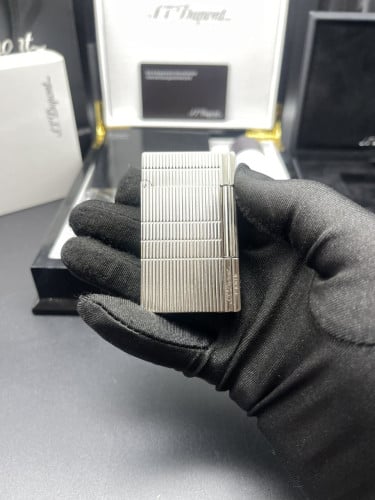 듀퐁 DDP14 18106 빈티지 실버 골든 스트라이프 라인 컬렉션 라이터