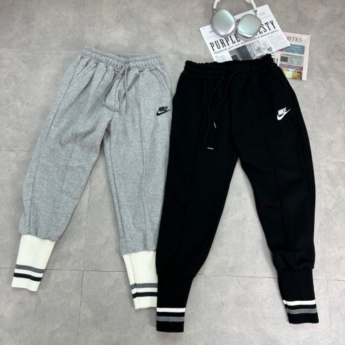 나이키 기모 삭스 두줄 조거 팬츠