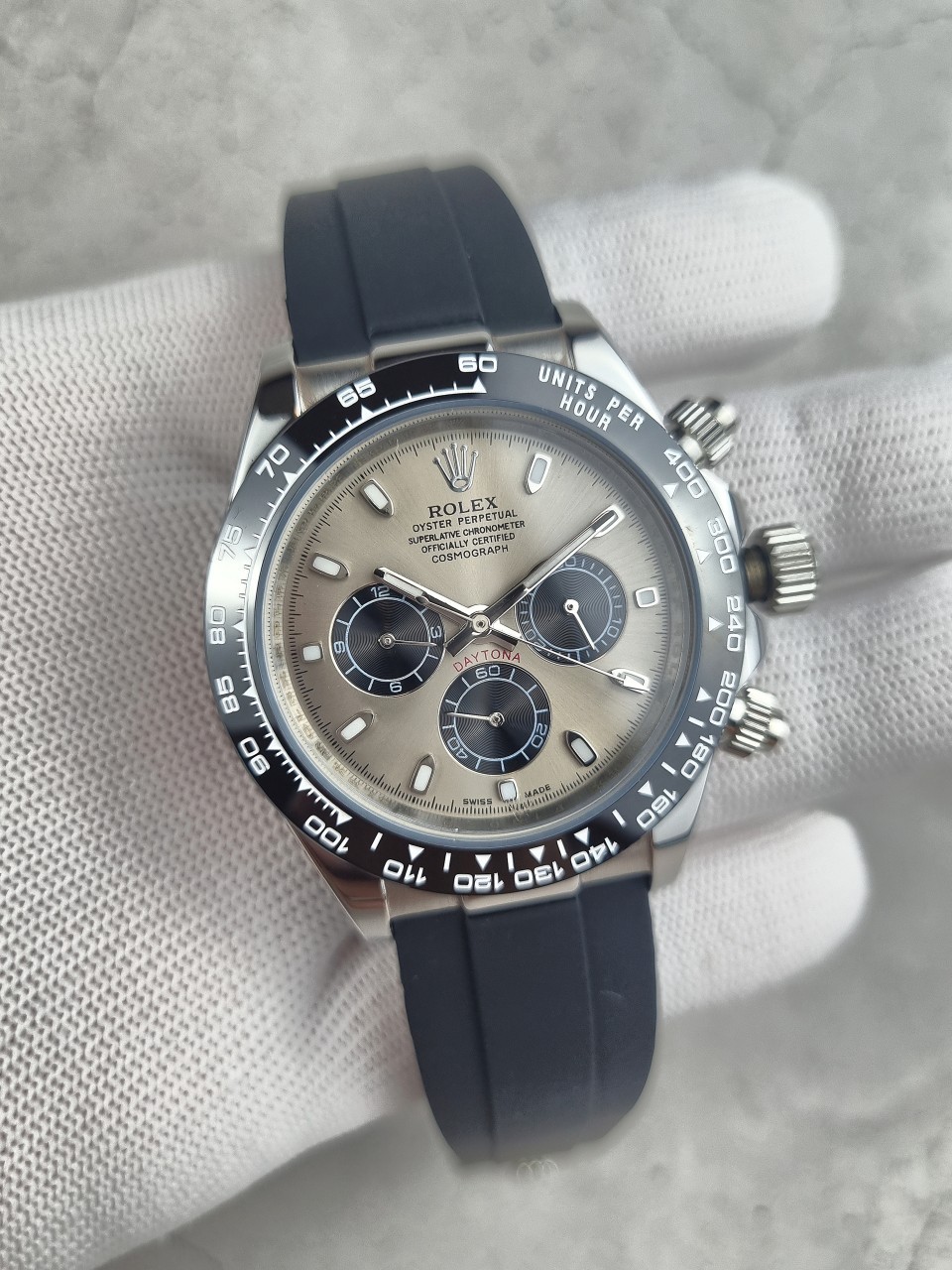 로렉스 데이토나 에버 로즈골드 그레이 다이얼 시계