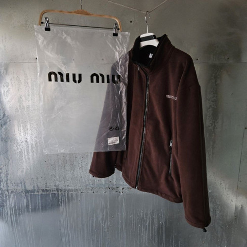 미우미우 플리스 스웨트 후리스 집업