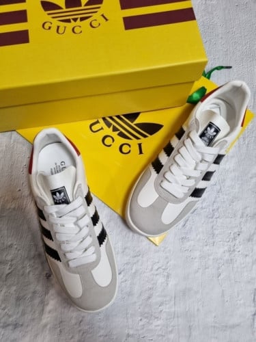 구찌 X 아디다스 콜라보 가젤 스니커즈 화이트