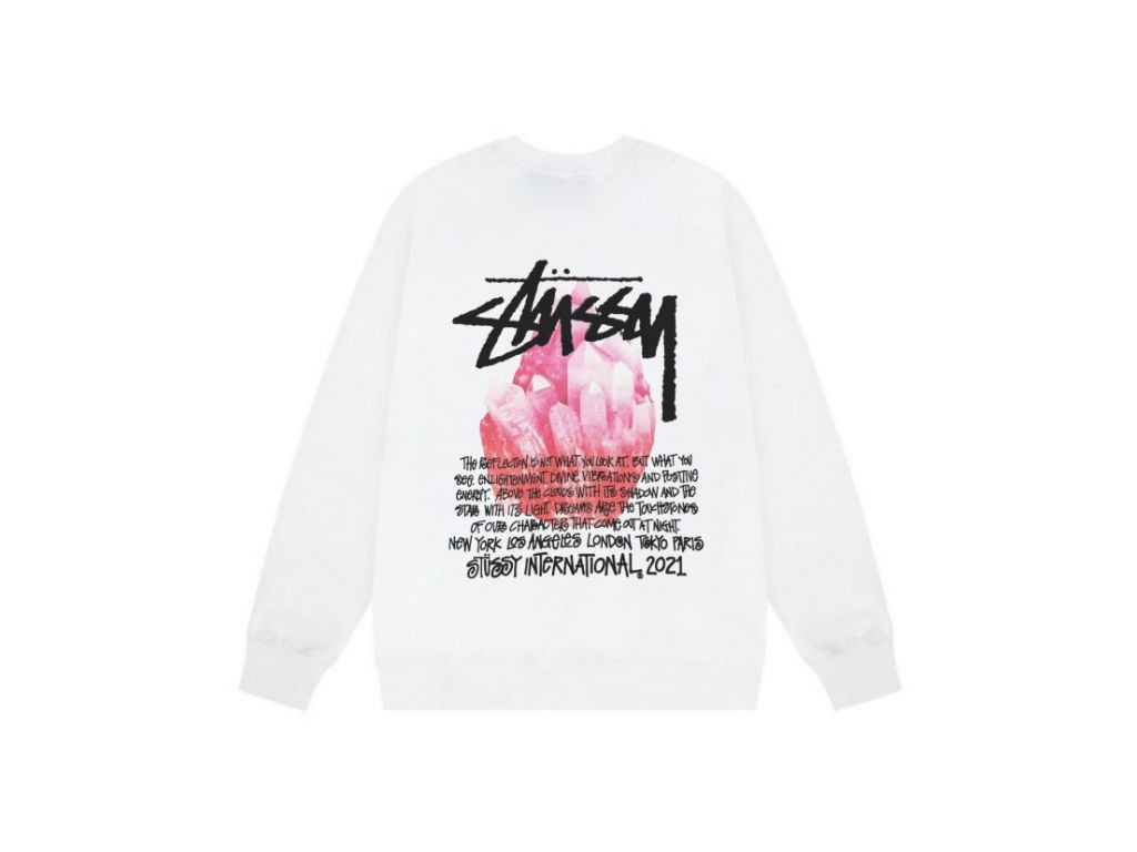 스투시 루비 크리스탈 맨투맨