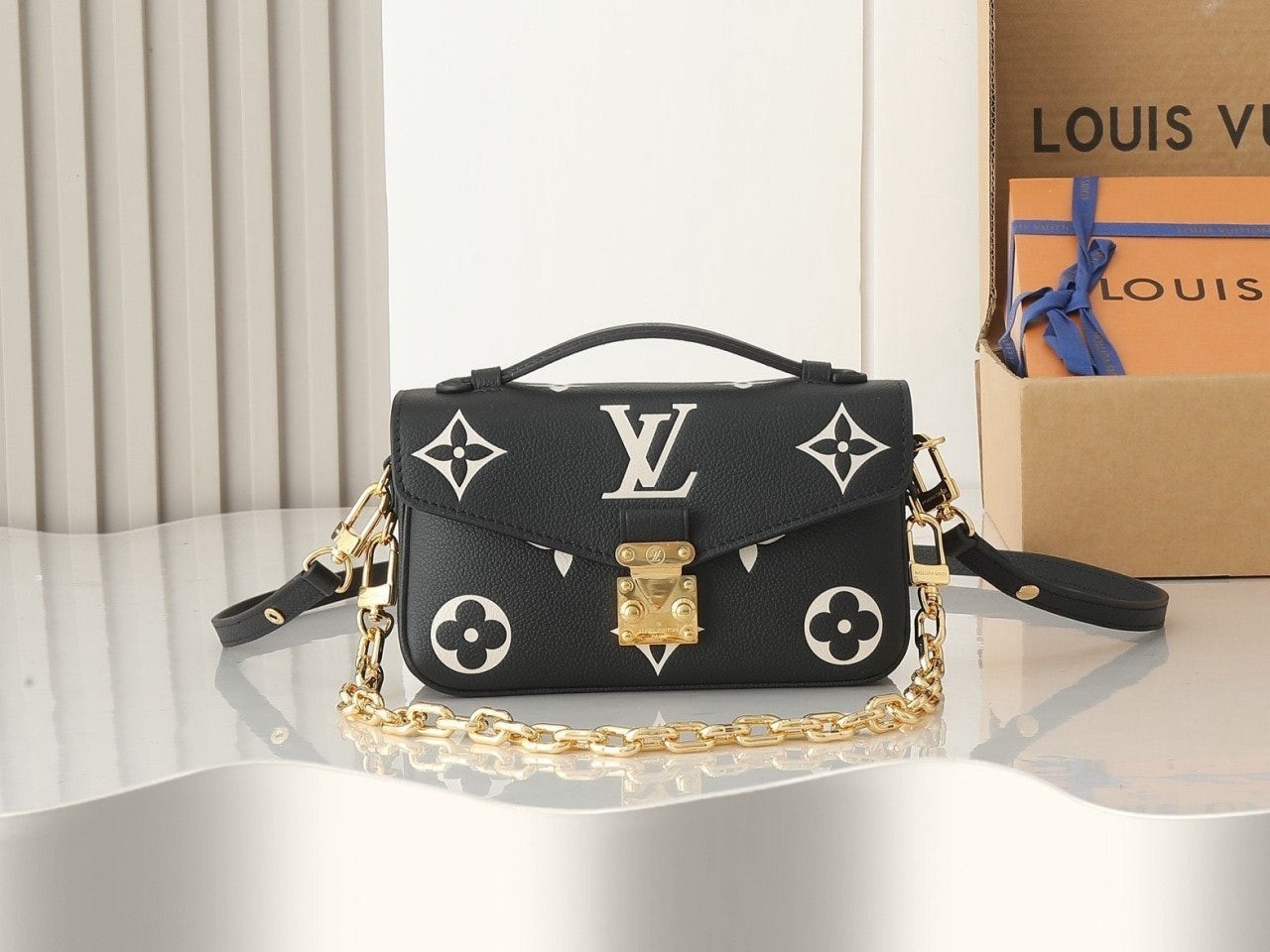 💕 루* 포쉐트 메티스 이스트 웨스트 바이컬러 숄더백