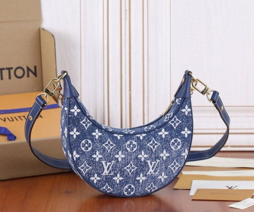 💕 루* 데님 모노그램 루프 숄더백 크로스백