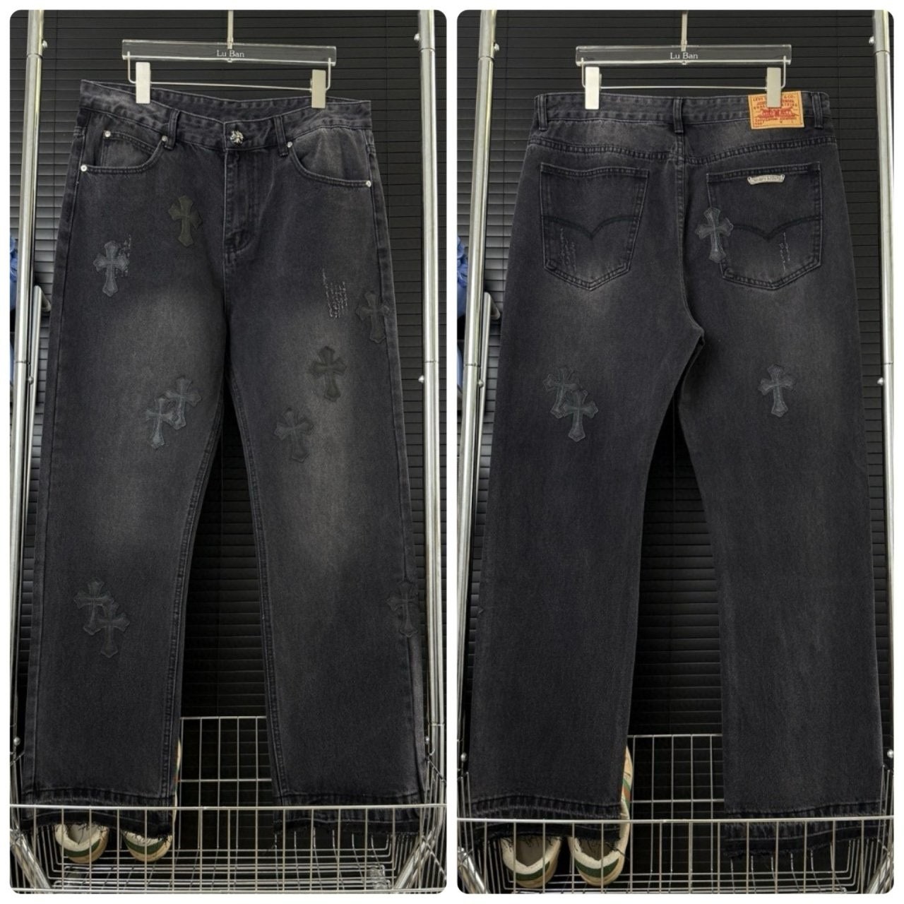 💕 크* x 리*** 콜라보 흑청워싱진