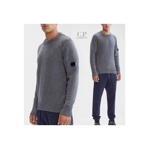 💕 C* 컴퍼니 라운드 니트 스웨터 렌즈와펜 램스울 스트라이프