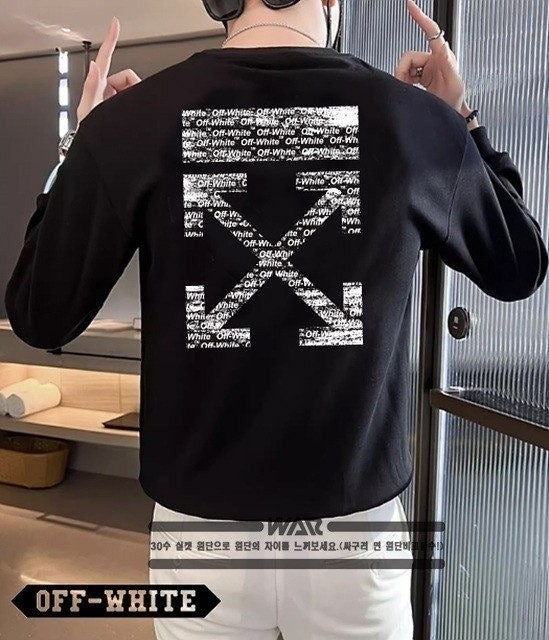 💕 오* X 오프 레터링 패턴 밍크양기모 티셔츠