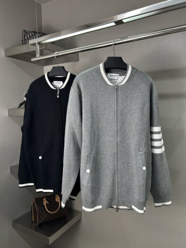 TB 캐시미어 사선 니트 집업