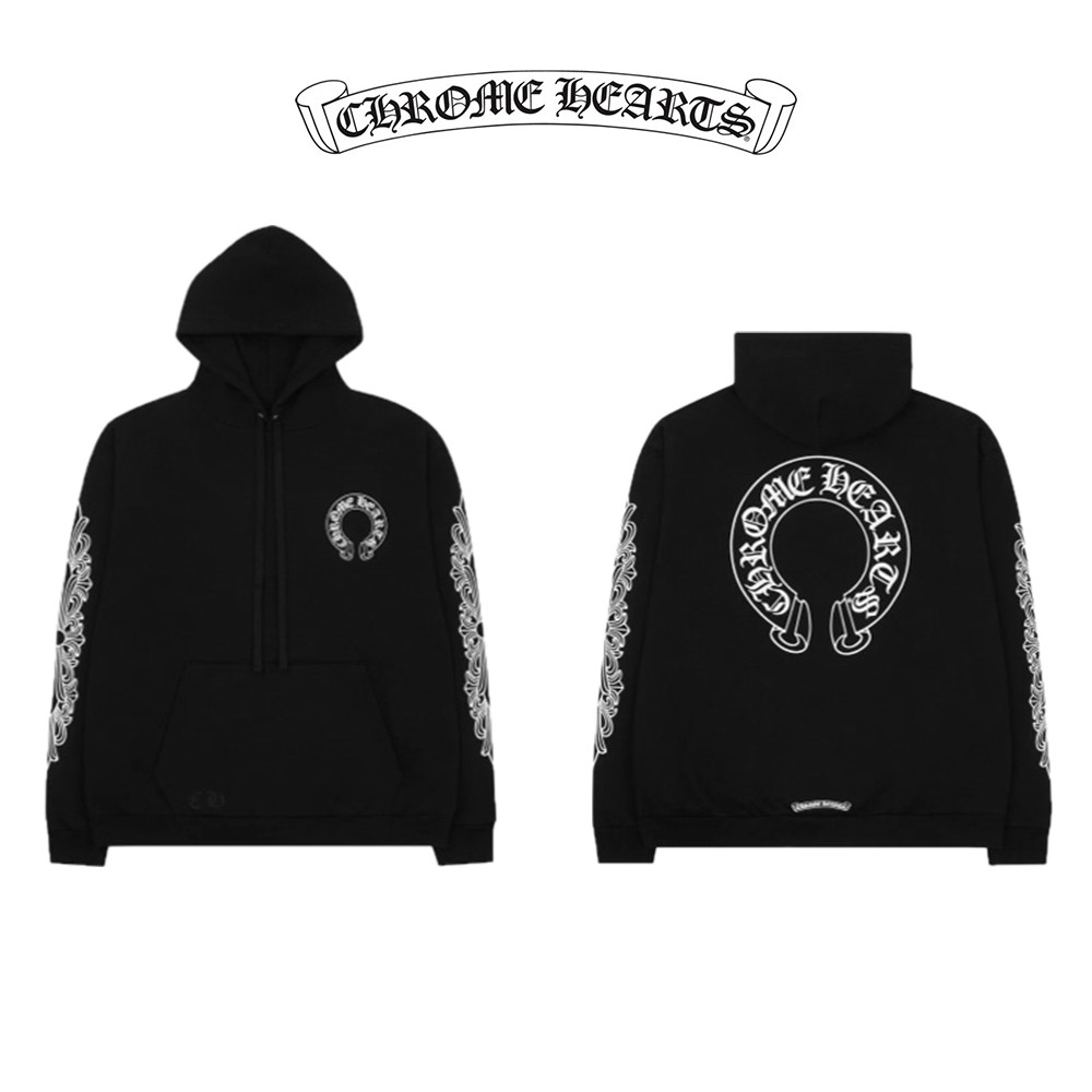  크*하* 홀스슈 플로랄 후드(블랙)