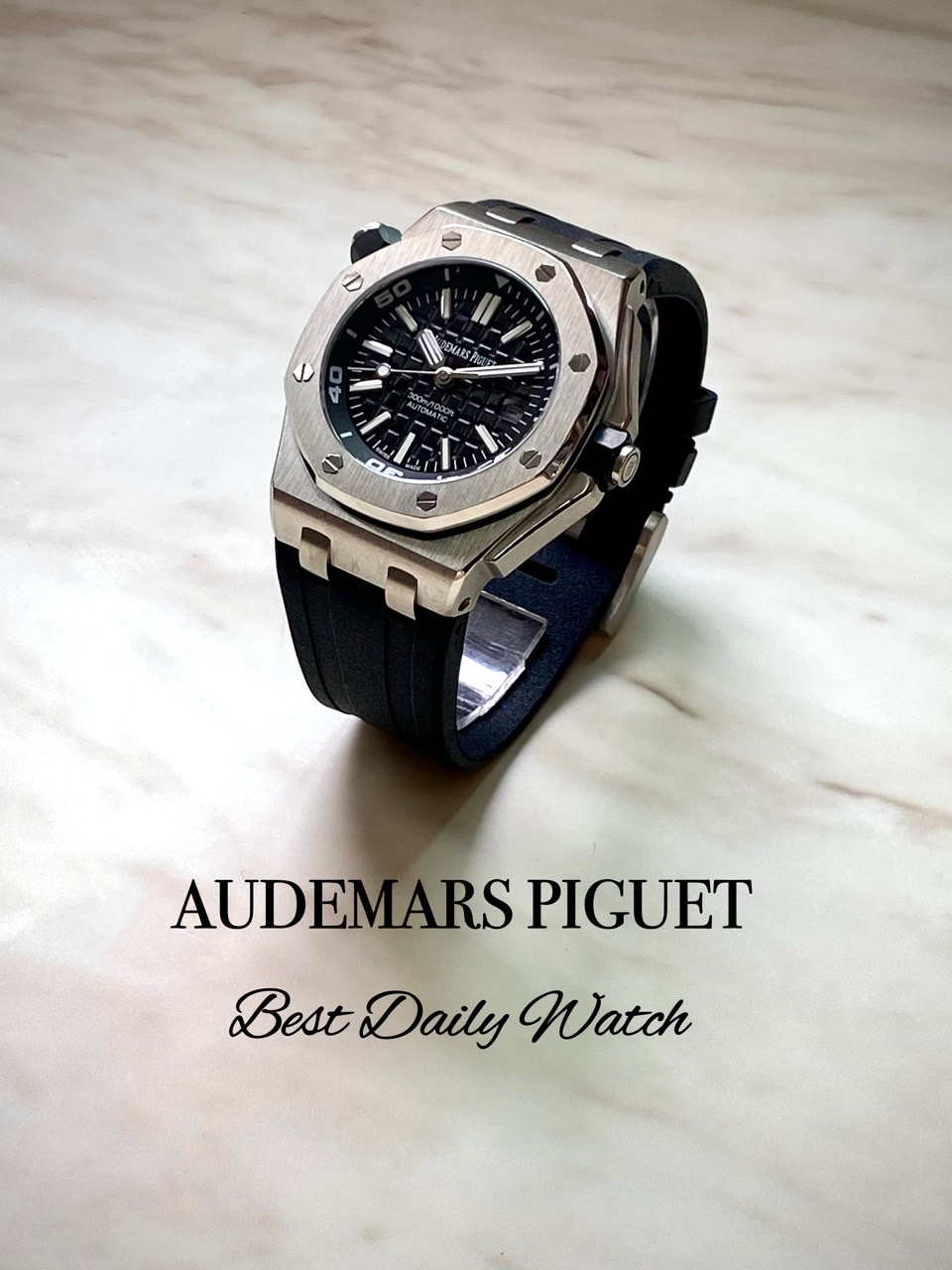 오데마피* 로얄오크 오프쇼어 다이버 크로노그래프 블랙다이얼