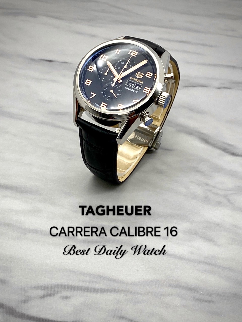 태그호이* 까레라 블랙다이얼