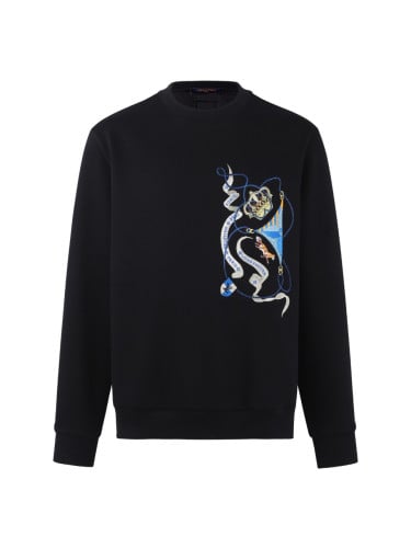 2025 루*이비통 006 자수로고 스웨트 맨투맨 티셔츠 입고~