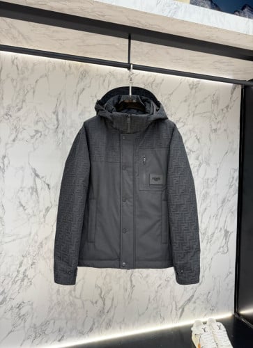 2025 펜*디 989 FF 자카드 테크 구스다운 패딩 재킷~