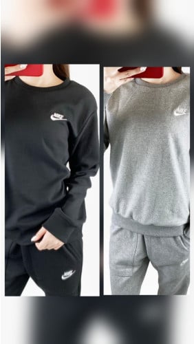 <나이키 기모 특양면 맨투맨 조거  세트>