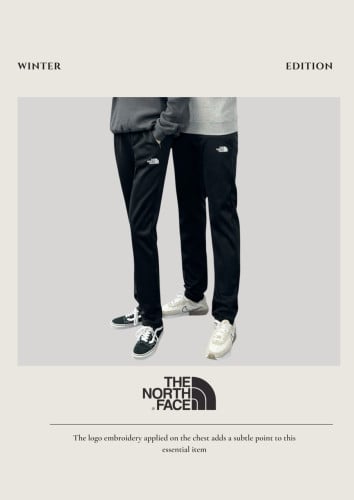 <노스 쿠션 기모 긴바지>