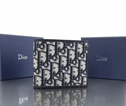 💕 디* 오블리크 자가드 반지갑 ➡️수입