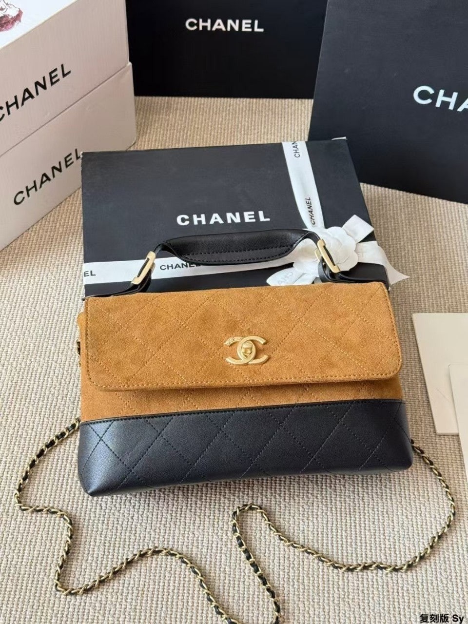 💕 샤* 25A 공방 플랩 탑핸들백