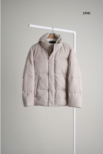 🔆 [LORO PIANA] 로로피아나 캐시미어 구스다운 후드탈부착 패딩자켓🔆