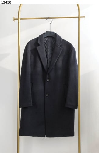 #아미 [AMI] 남성 블랙 세미오버핏 캐시미어 블렌드 싱글 코트 신상입고💢 #상의 #자켓 #12450