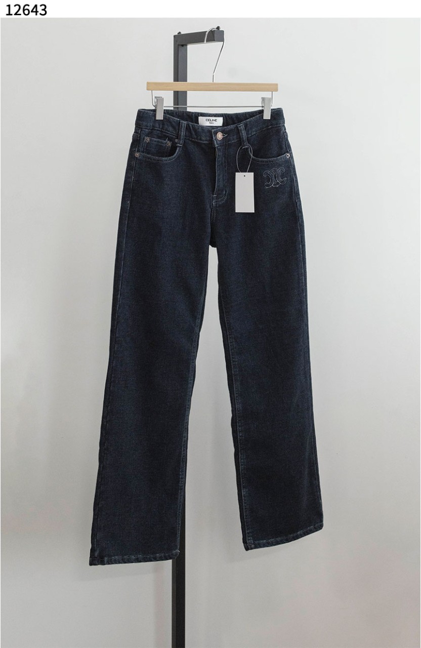 #셀린느 [CELINE] 여성 기모 진청 데님 팬츠 신상입고💢 #하의 #팬츠 #12643