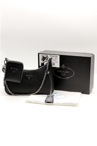 #프라다  가방 크로스백 숄더백 사피아노 블랙