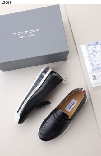 #톰브라운 [Thom Browne] 수입프리미엄급 비텔로 카프 레더 페니 로퍼 블랙 신상 입고💢 #태그 #신발 #12687