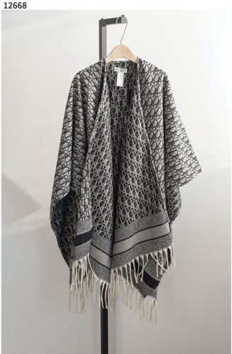 #디올 [Christian Dior] Oblique 판초 그레이 캐시미어 신상입고💢 #숄 #12668