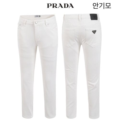 💕 프** 안기모 화이트 슬림 일자 베이직 팬츠