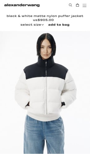 💕 알***왕 크롭 푸퍼 다운 자켓