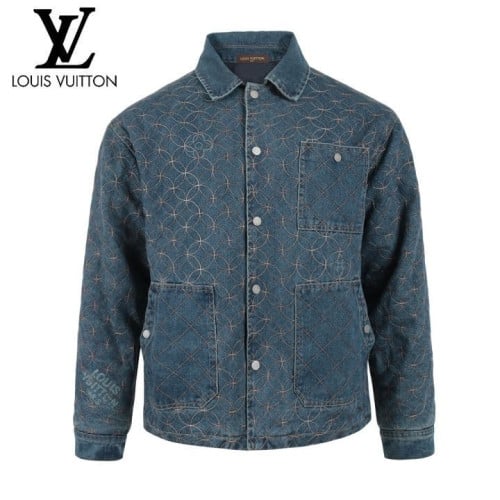 💕 루* 모노 퀄팅자수 데님 누빔자켓