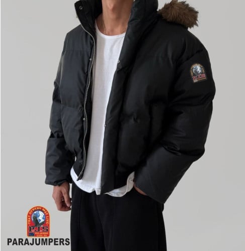 💕 파**** 글로시 퍼 후드 숏패딩