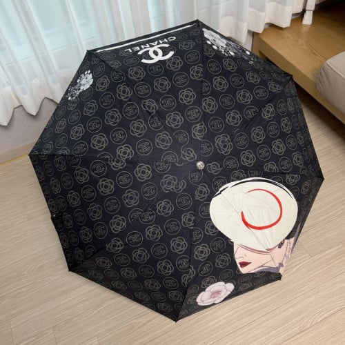 👹샤넬 C002 멀티 로고 3단 자동우산 & 양산 겸용👹