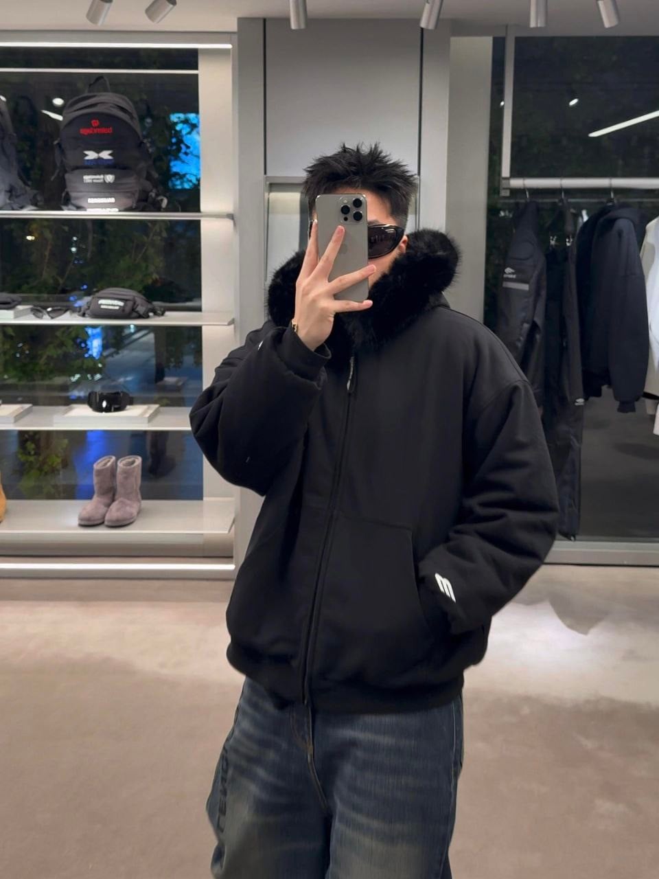 •발렌시아* 26 스키웨어 밍크퍼 후드 자켓 - 수입