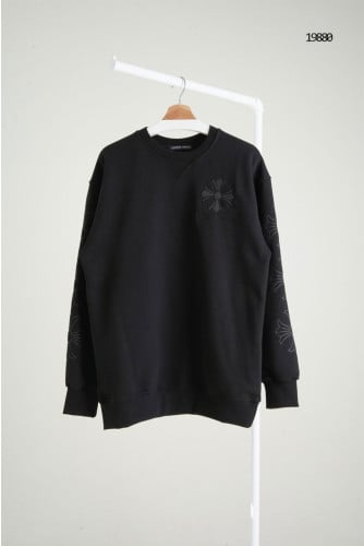 🔆 [Chrome Hearts] 크롬하츠 크로스 자수로고 크루넥 맨투맨 🔆