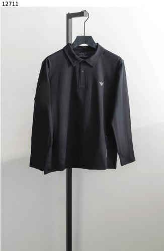 #엠포리오아르마니 [Emporio Armani] Emporio Armani 로고 프린트 긴소매 폴로 셔츠 신상입고💢 #상의 #티셔츠 #12711