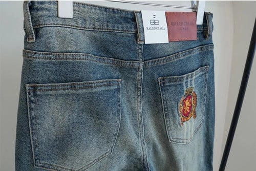 🔆 [BALENCIAGA] 발렌시아가 수입고퀄 포켓로고 삼선 데님 🔆