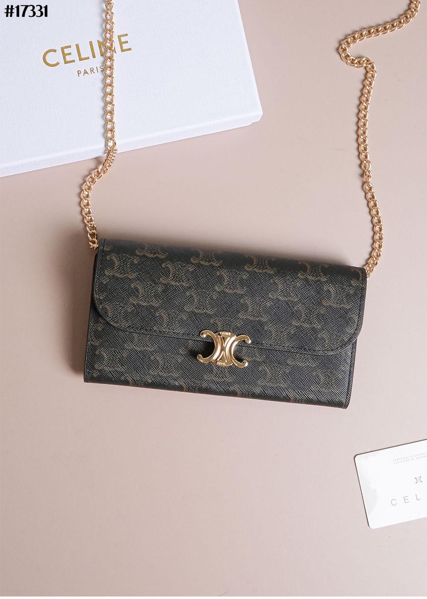 🔆 [CELINE] 셀린느 트리옹프 체인 장지갑 🔆
