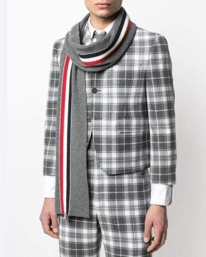 💕 톰* 스트라이프 메리노 울 리브드 머플러➡️수입최고급