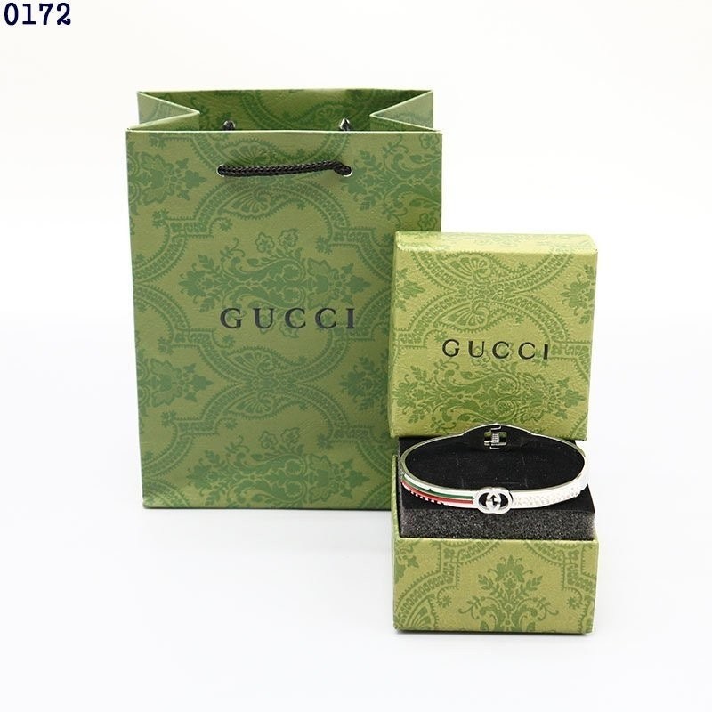 💕 구* 크리스탈 인터로킹 GG로고 뱅글 팔찌