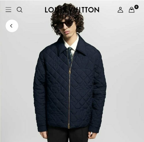 💕 루* 퀼티드 모노그램 오버 셔츠