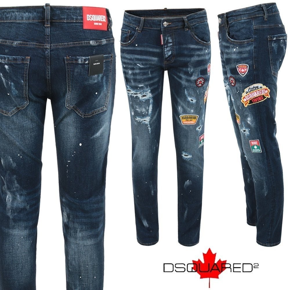 💕 디**** 멀티패치 워싱 슬림 일자진