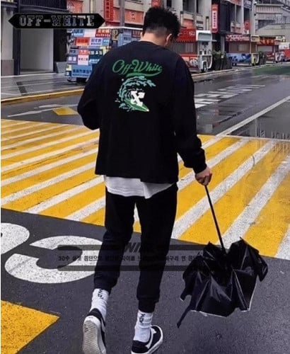 💕 오* 서핑 라인 밍크양기모 티셔츠