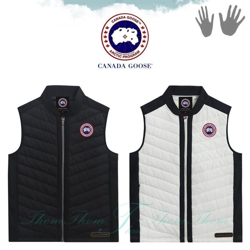 💕 캐* 사선 배색 패딩 베스트