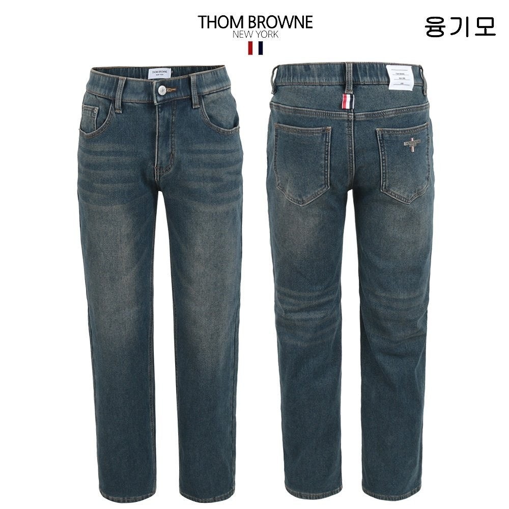 💕 톰* 융기모 틴워싱 히든밴딩 일자팬츠